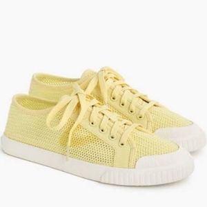 J. Crew x Tretorn Tournament Net Sneakers, Yellow